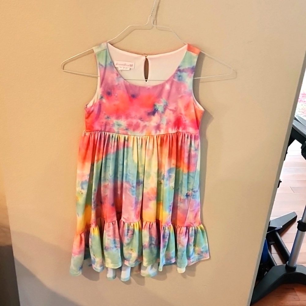 Girls High-low Tie-Dye Dress